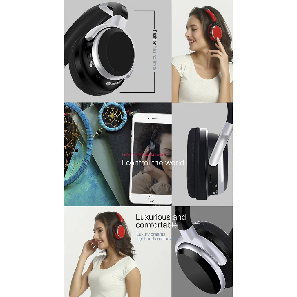 VOBERRY Bluetooth 4,2, наушники, беспроводные, Hi-Fi, стерео гарнитура с управлением, глубокий бас, стерео звук, наушники, гарнитура для samsung Iphone