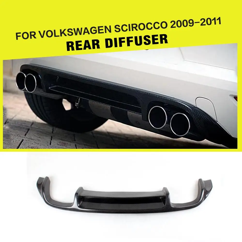 Carbon Fiber/FRP Black Auto Rear Bumper Lip Diffuser Spoiler voor