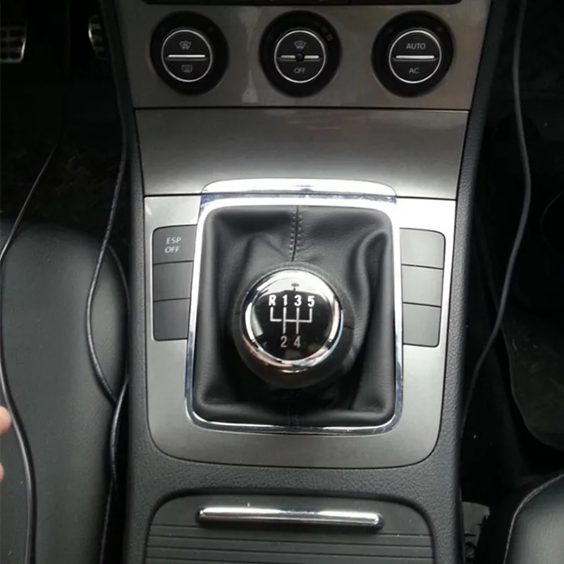 5/6 скоростная Автомобильная стильная ручная рукоятка для рычага переключения передач Ручка гетры чехол для Volkswagen VW Passat B6 2005-2011