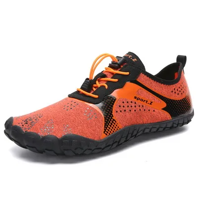 Мужская обувь с пятью пальцами; летняя спортивная обувь для мужчин; Легкая спортивная обувь; спортивная обувь для фитнеса - Цвет: orange