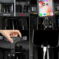 Левая рукоятка для Volvo XC60 2018 2019 автомобилей Автомобильная приборная панель крепление, автомобильное крепление, сотовый телефон