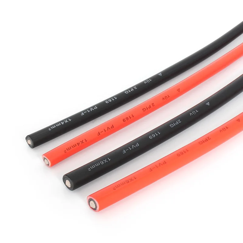 10 м 30ft x 10AWG 12AWG 14AWG 2.5mm2 4mm2 6mm2 ПВХ изолированный Электрический MC4 соединительные кабели коннектор для солнечной панели кабель солнечной батареи