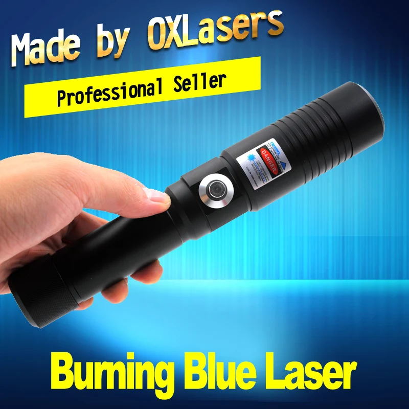 Лазерный фонарь OXLasers Фокусируемый синий 5000 м 445нм с ключом безопасности для