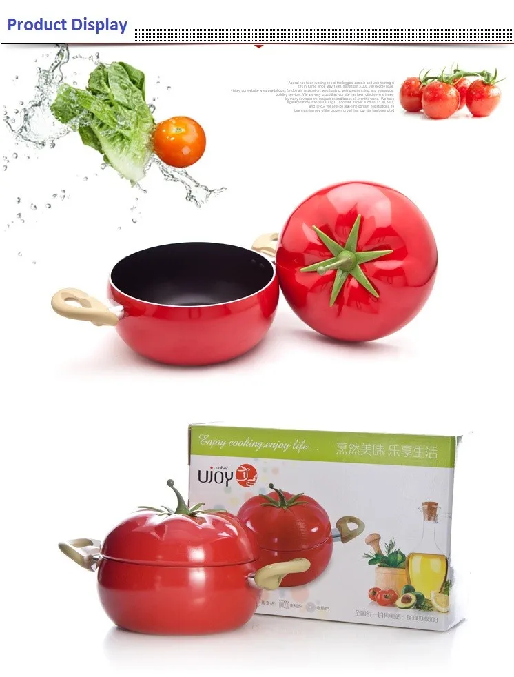 Горячие овощи моделирование антипригарная Кастрюля прекрасный стиль горшочек в форме помидора кухонная посуда кухонный супница для приготовления пищи