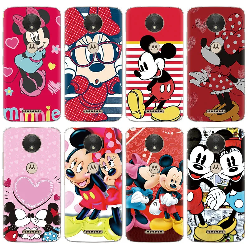 

Minnie Mickey Roque Soft TPU Phone Capa For Motorola Moto One G7 Play Power C E4 E5 G3 G4 G5 G5S G6 Z Z2 Z3 Play Go Plus EU Case