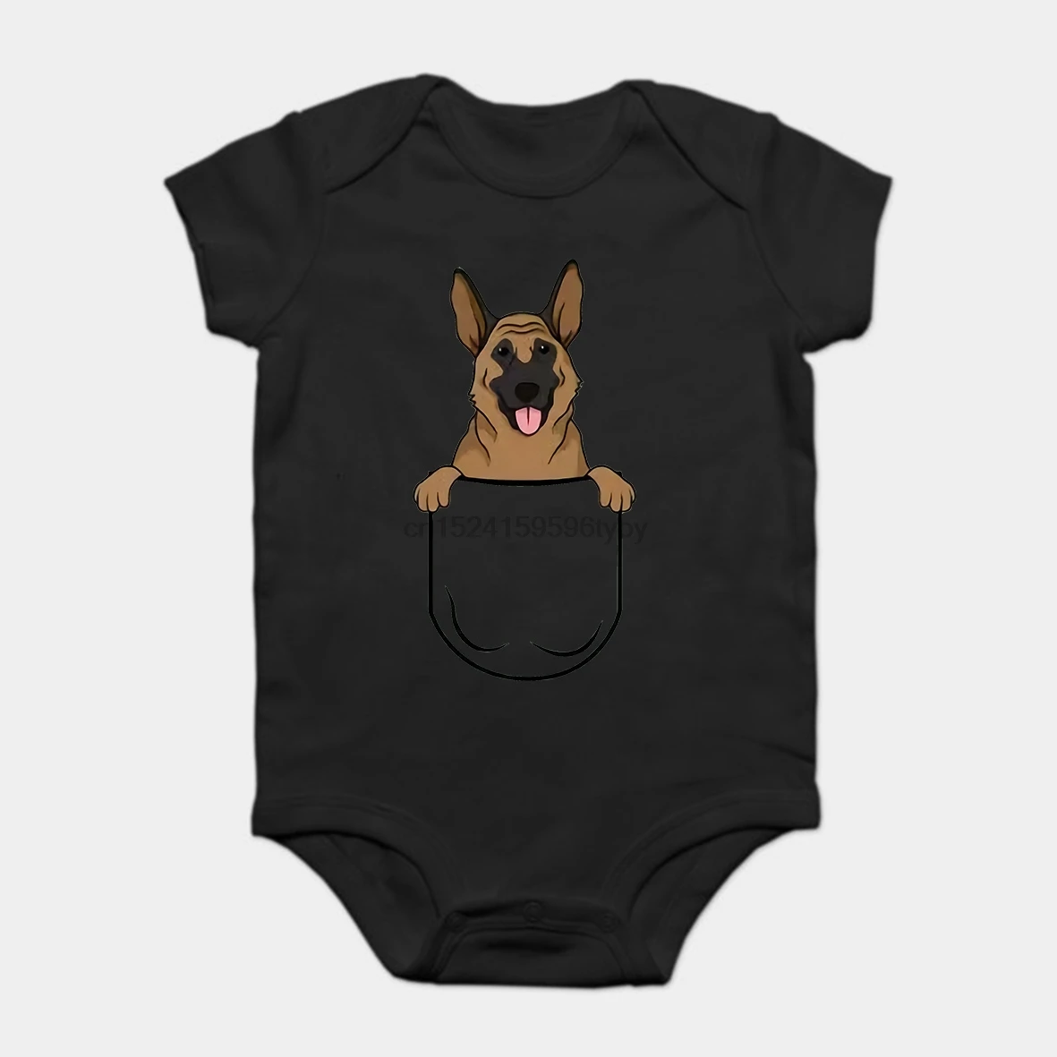 german shepherd baby onesie