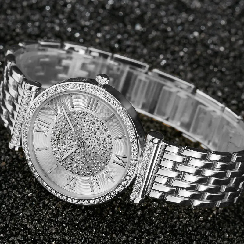 Роскошные женские часы с бриллиантами, брендовые Модные женские наручные часы Tob, серебристая сталь, водонепроницаемые часы, relogio feminino, подарок, Новинка
