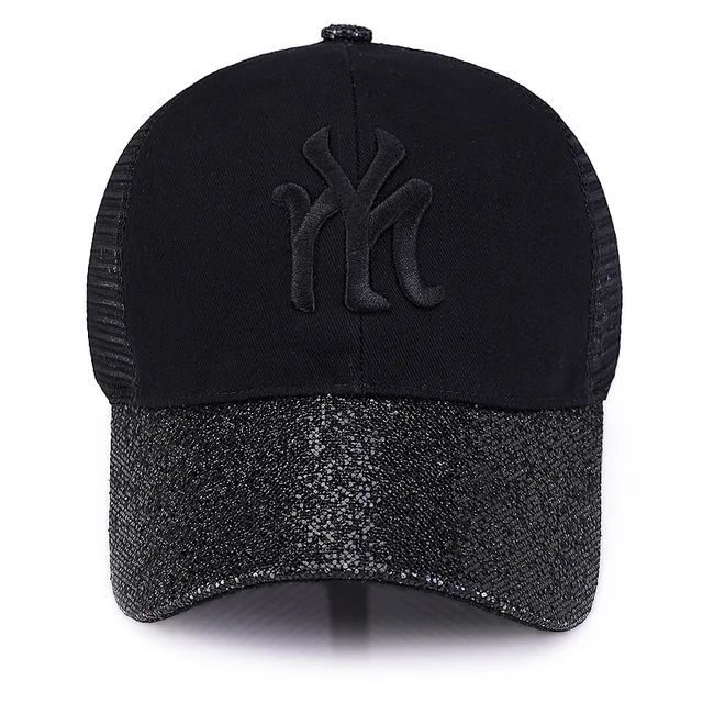 [Rancyword] 2017 New Branded Baseball Caps Canada Women’s Cap With Mesh Bone Hip Hop Lady Embroidery Hats Sequins RC1134