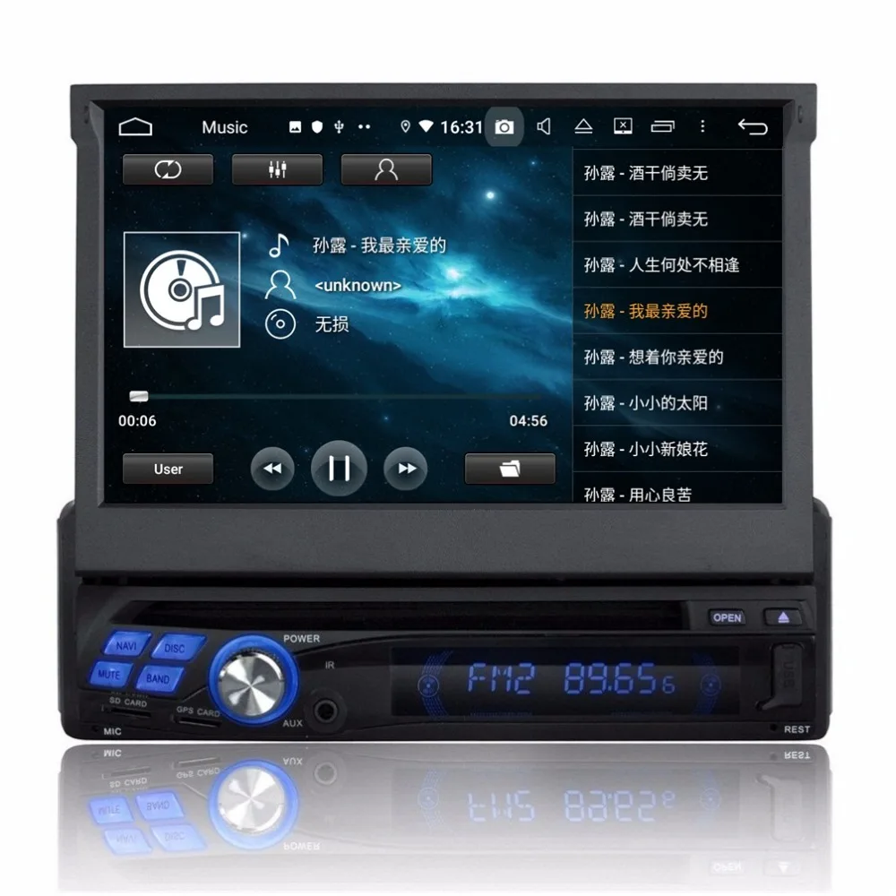 Sale 4gb+64gb Android 9.0 Octa Core 1 din 7" Universal Car DVD Radio GPS Multimedia Head Unit Bluetooth 4.2 WIFI USB DVR Mirror-link 4