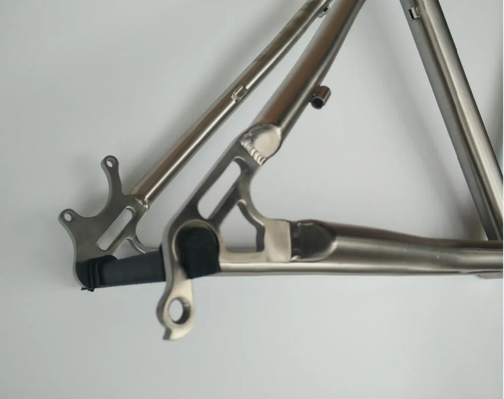 Excellent Hot selling  Disc brakes  Titanium  frame  Kalosse  27.5*17 inch  frame  Titanium   MTB frame  Mountain bike 27.5er 12