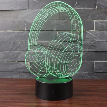 

Creative 3D Led Table Lamp Colorful Acrylic Visual Touch Switch Control 3D Night Light