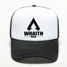 Новые многофункциональные бейсбольные кепки Apex Legends ручная печать хип-хоп унисекс Регулируемый головной убор Спорт на открытом воздухе черно-белая сетка