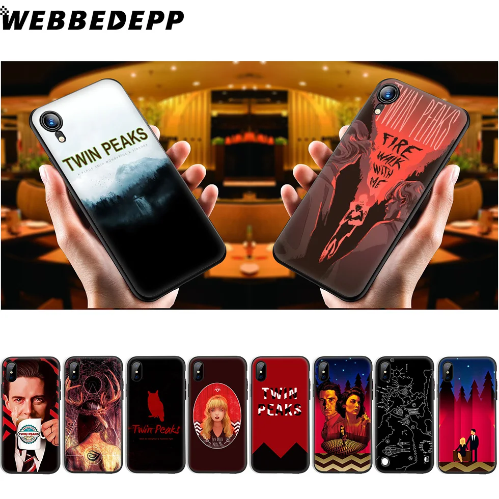 WEBBEDEPP Twin Peaks Tv Soft Silicone Case for iPhone 11 Pro Xr Xs Max X or 10 8 7 6 6S Plus 5 5S SE |