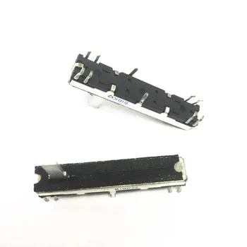 

Black 4.5 cm long double mixer fader potentiometer B10K X2