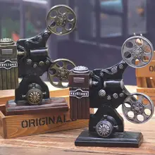 Retro Mini Resin projector Miniatures Home Decoration cafe bar Resin Crafts window display decorations F2-18L