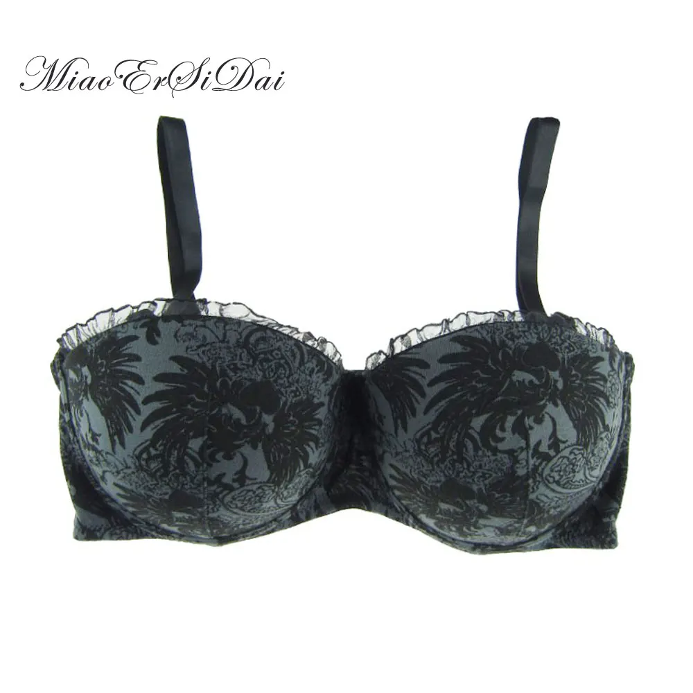 women bras black color plus size girl