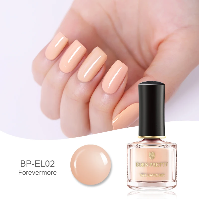 EL02 BORN PRETTY 55 цветов лак для ногтей Блестящие Блестки маникюр Лак для ногтей лак для ногтей Дизайн ногтей 6 мл базовое верхнее покрытие - Цвет: EL02
