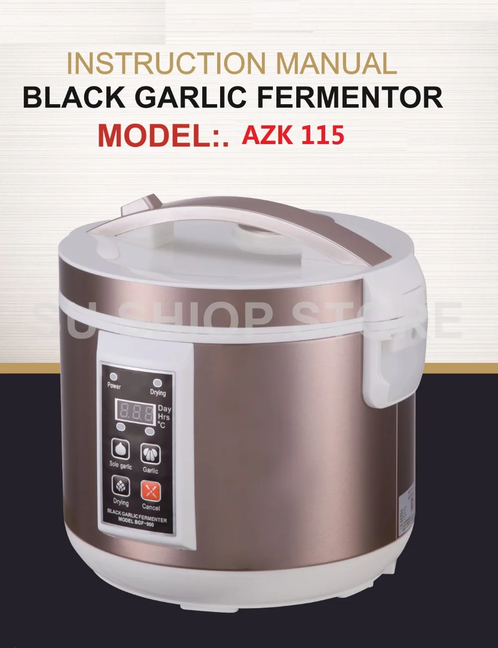 

5L / 6L Automatic Black garlic fermenter household DIY zymolysis pot maker 110V 220V black garlic fermenting machine EU US AU UK