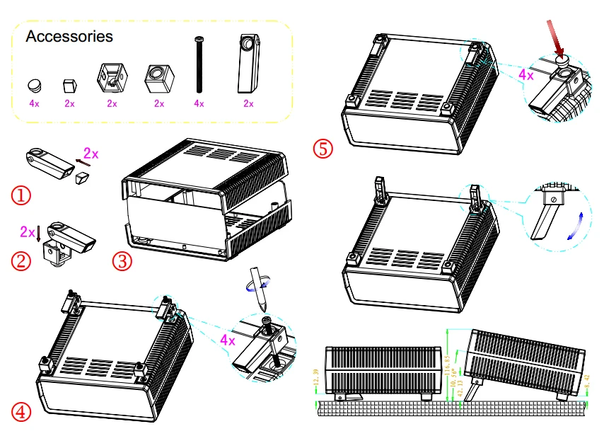 szmk plastic desktop enclosure electronics junction box instrument housing plastic abs control box hot sale project box plastic housing (36)