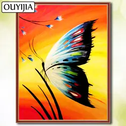 OUYIJIA 5D DIY Алмазная картина полный квадрат картина из страз вышивка Продажа Алмазные мозаичные животные Птица Бабочка цветы