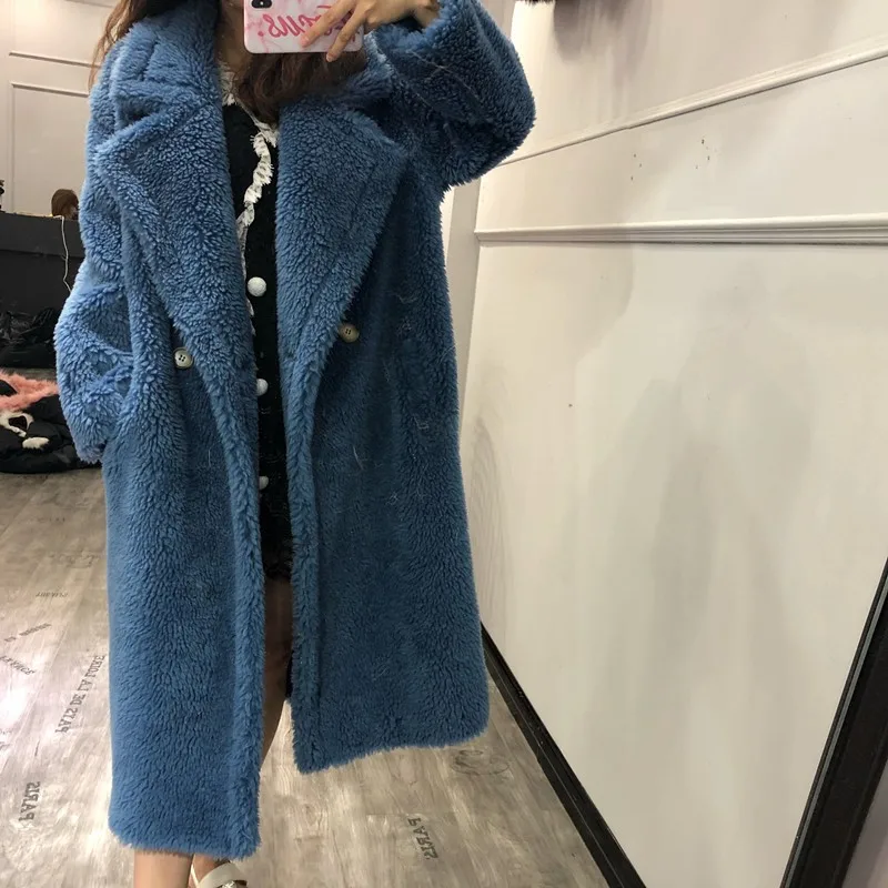 Top Leopard Short Fashion Real Lamb Fur Coats Women Casual Thick Warm Natural Sheep Fur Coat Ladies Lapel Shearling Jacket Female 15