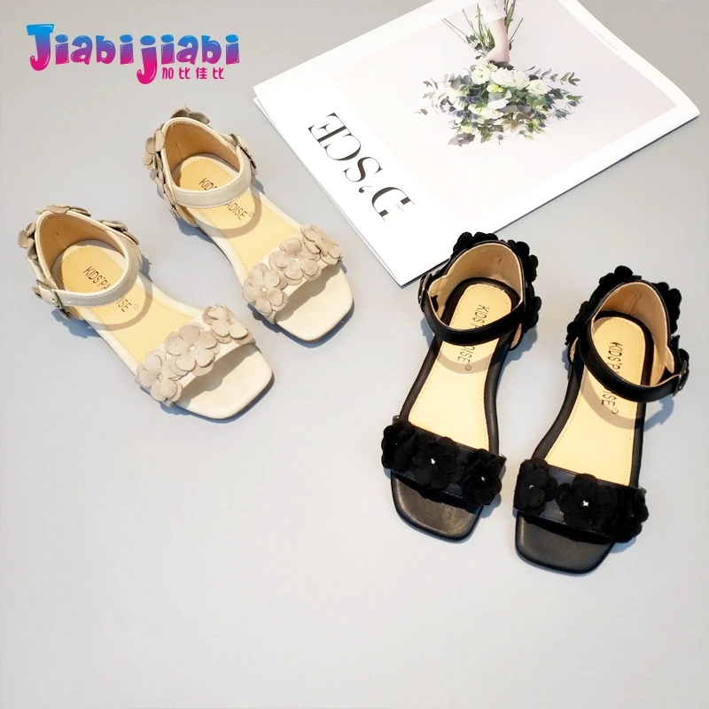 

1-12T New Summer Girls Princess Floral Fashion Sandals Girls Cute Shoes Toddler Maiden Frail Kids Leather Sandals H88889