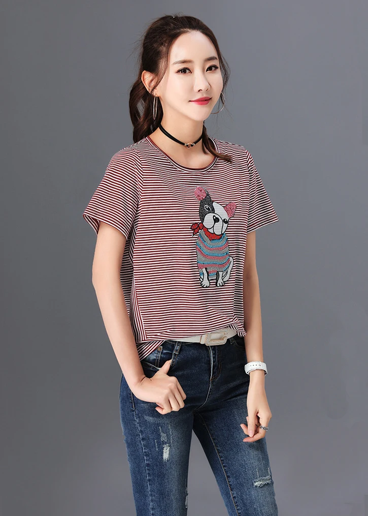 t shirt T1039 red-4