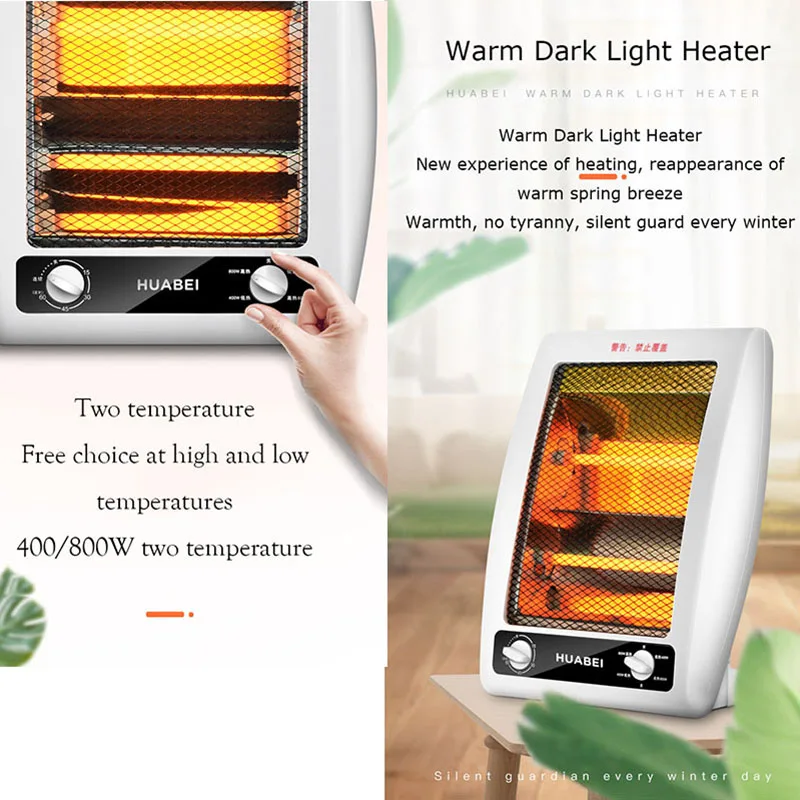  Mini Fan Heater Desktop Electric Heater Household Bathroom Wall Handy Heating Stove Radiator Warmer