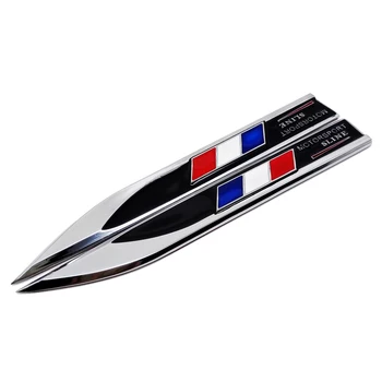 

Car Fender Side Stickers Metal France Flag Auto Badge Emblem Decals for Renault Clio Captur Peugeot 208 308 2008 Citroen C3 ford