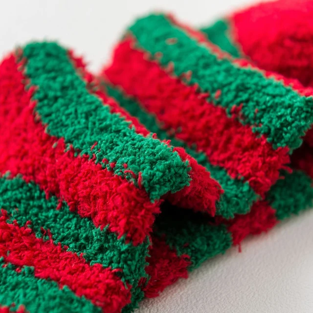 Happy New Year Socks Christmas Santa Claus Moose Tree Pattern Winter Warm Style Socks Short Funny Cotton Women Men Unisex Socks