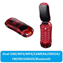 Newmind F15 флип разблокированный фонарик две sim-карты с Mp3 Mp4 супер маленький мобильный телефон модель автомобиля мини раскладушка мобильный телефон