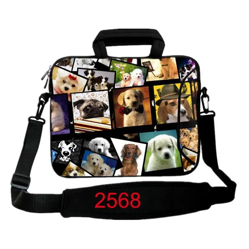 2015 Hot Sale Cute Pug Laptop Shoulder Bag 10 12 13.3 14.4 15.6 17.3 Notebook Tablet Sleeve ...