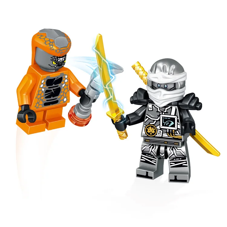 Ninja brick серия 24 шт./компл. строительные блоки героев фигурки Kai, jay, Cole, Nya Ллойд с Книги об оружии действие игрушечный ниндзя фигурные блоки подарки