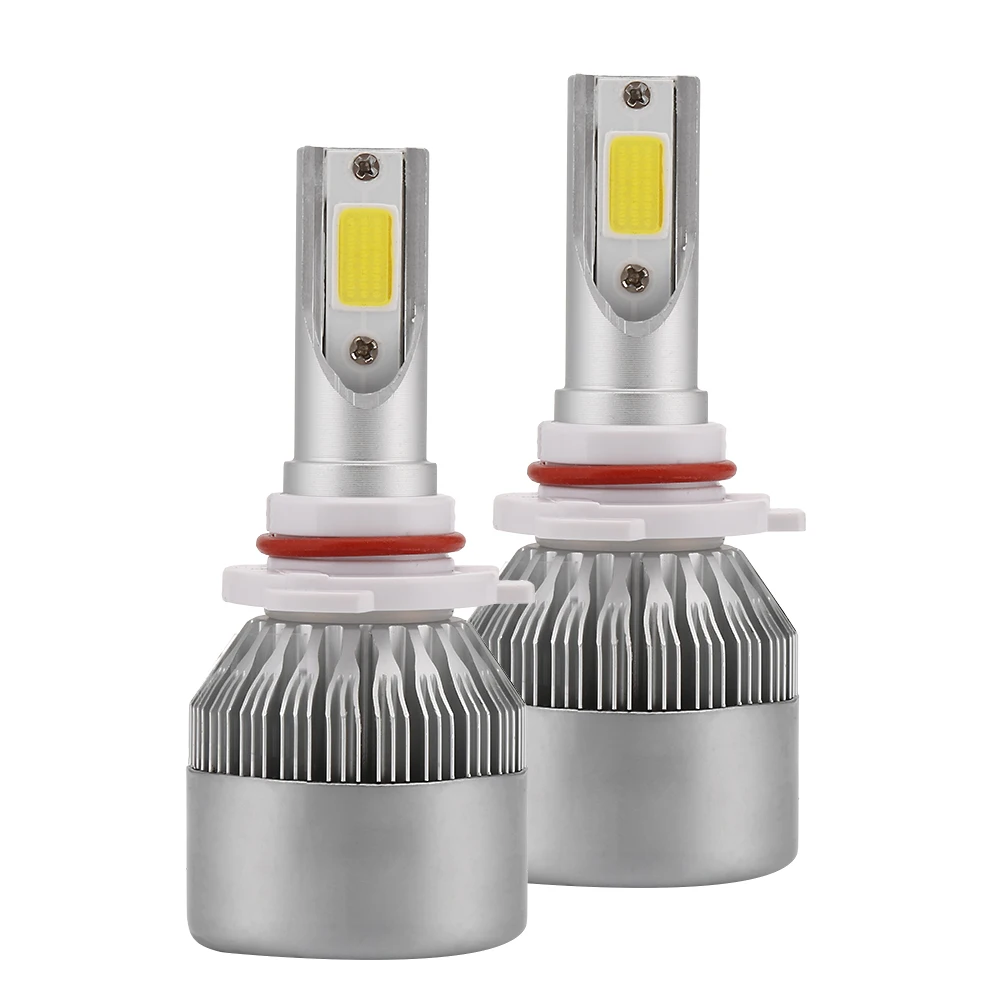 Car Styling 12V LED Car Headlights COB H4 H7 Auto Head Lamp Lights 80W 8000LM Head