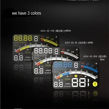 Дисплей на лобовое стекло автомобильный, 4e, 5,5 дюйма, OBD2 II, EUOBD