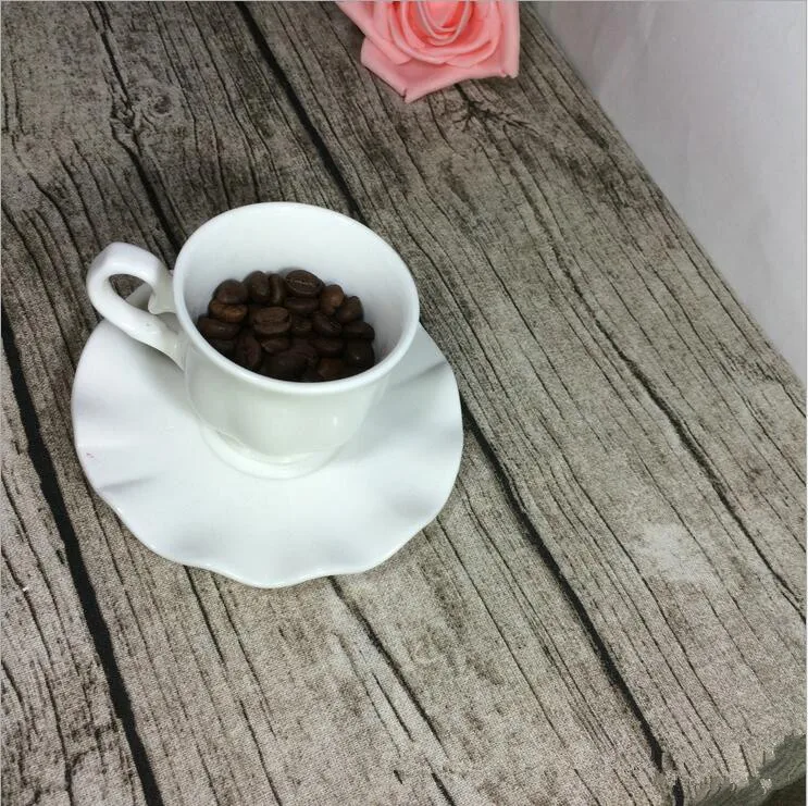 

DIY Popular Table Fabric Wooden Grain Bar Restaurant Table Fabric