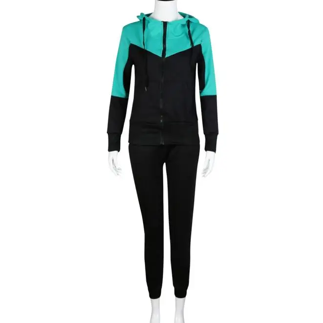 Perimedes, женский спортивный костюм, для фитнеса, спортивная одежда, женский спортивный костюм, Хит, с длинным рукавом, спортивный костюм, s набор# g35 - Цвет: Зеленый