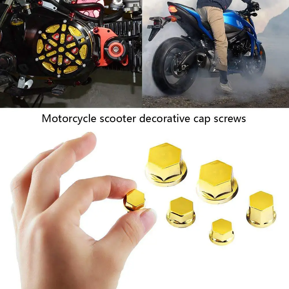 30PCS/Set Motorcycle Head Screw Cover Decorative Parts for Yamaha/ Kawasaki/ Honda Car Styling Cover Modification Accessories