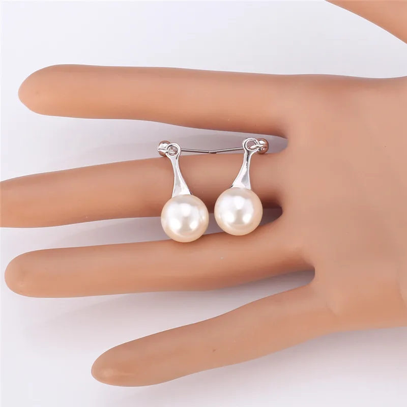 Женские серьги подвески с белым жемчугом E650|earrings for|dropping earrings for womendrop |