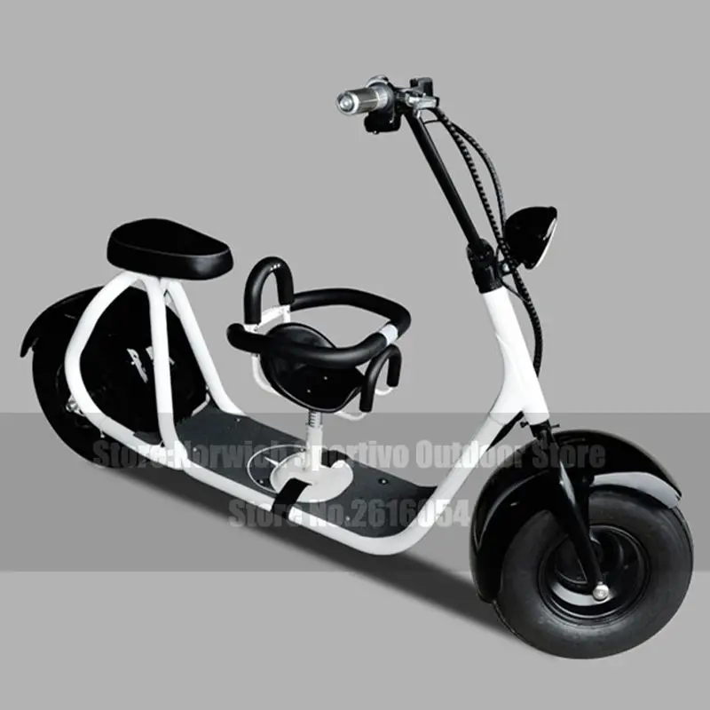 Adult E-Bike Citycoco Electric Scooter 9Inch big Tire CE 1000W 60V Two-wheel Voltage With Child Skateboard Seat City Bicycle Adult E-Bike Citycoco Electric Scooter 9Inch big Tire CE 1000W 60V Two-wheel Voltage With Child Skateboard Seat City Bicycle