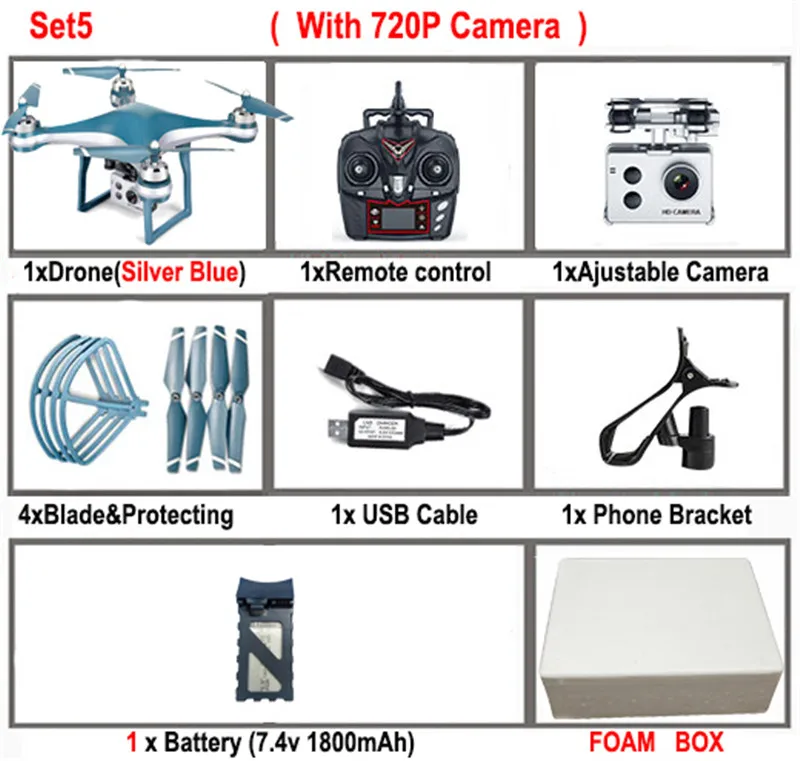 K10 gps 5G Wifi FPV RC Дрон с регулируемой камерой 720 P/1080 P 25 минут время полета низкая мощность возврат вертолет RC Квадрокоптер игрушки - Цвет: Set5