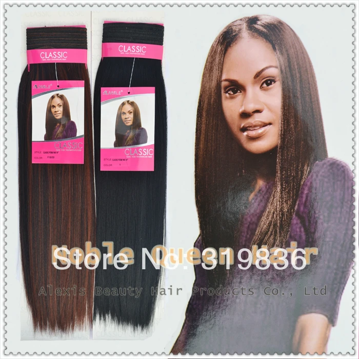The Noble Queen Synthetic Classic Perm Kinky Yaki Straight Hair