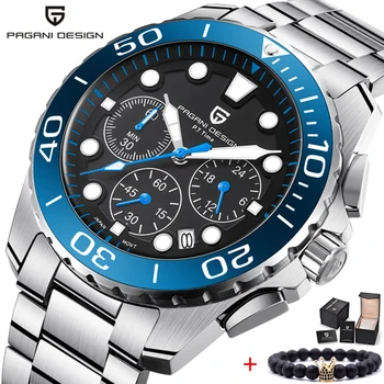 

PAGANI DESIGN 2020 New Luxury Military Chronograph Quartz Watch Men Top Brand Waterproof Sport Watches Clock Relogio Masculino