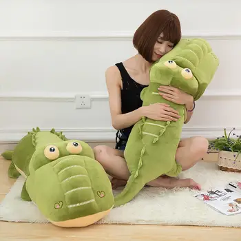 

65cm Simulation Crocodile Plush Stuffed Doll Soft Plush Animal Cushion Pillow Home Decor Gift for Children