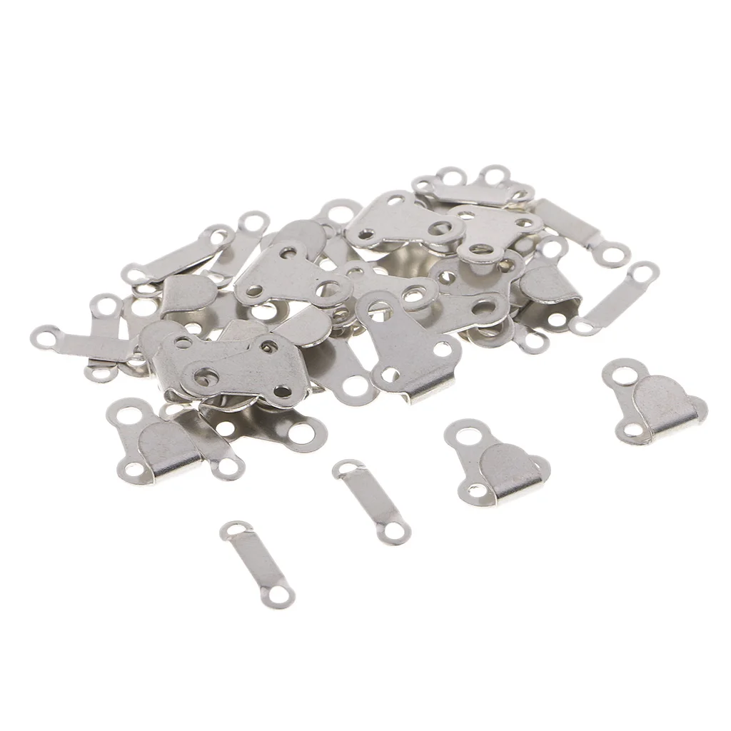20 Sets Brass Sewing Hooks and Eyes Closures for Trousers Skirts and Pants