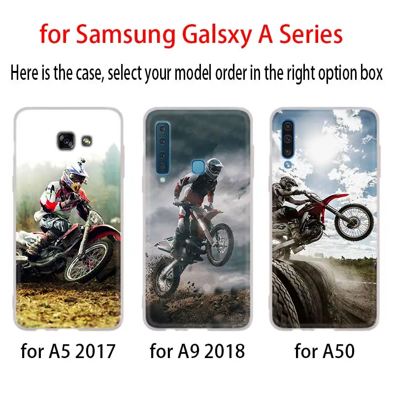 Чехол для кроссовых мотоциклов Samsung Galaxy A8 A6 Plus A9 A5 A3 A7 2018 2017 2016 A50 A30 A40 A70 A10 A2