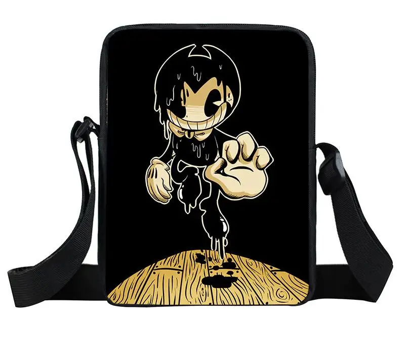 Bendy и чернильная машинка сумка-мессенджер для мужчин и женщин повседневные дорожные портативные сумки с ремнем через плечо для детей ясельного возраста сумка-портфель игрушечные закуски сумки