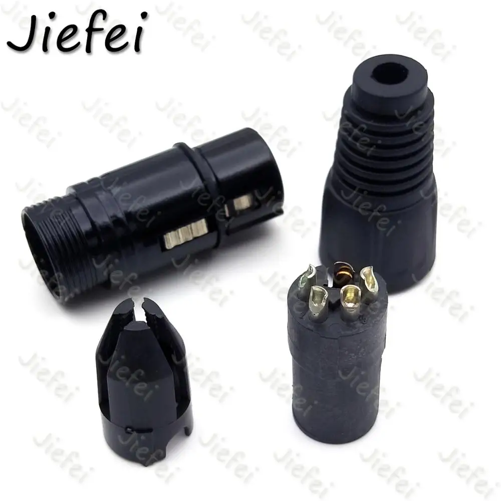 20 комплектов XLR 3Pin 4pin 5pin Аудио Микрофон Кабель Разъем черный мужской + Женский