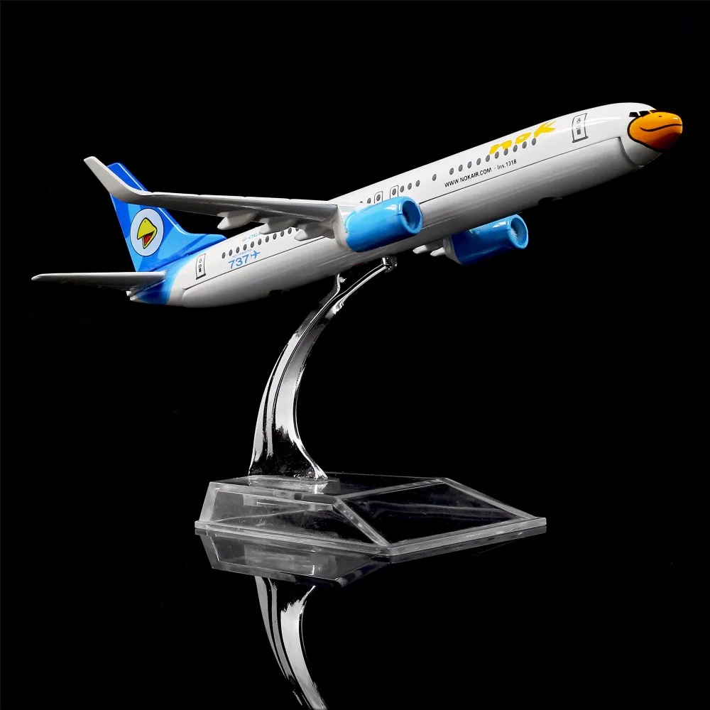1: 400 16 см NOK Airlines Boeing 737 металлическая модель самолета украшение офиса игрушка идея