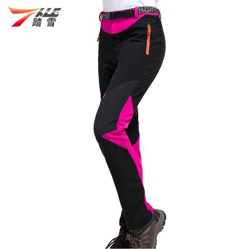 2018 nueva venta pantalones de senderismo a prueba de viento térmicos al aire libre Camping Softshell pantalones calientes para esquí Trekking escalada Pantalones